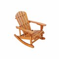 Moootto Adirondack Rocking Chair Solid Wood Outdoor Furniture for Patio, Backyard, Garden TBZOSW2008WNSW